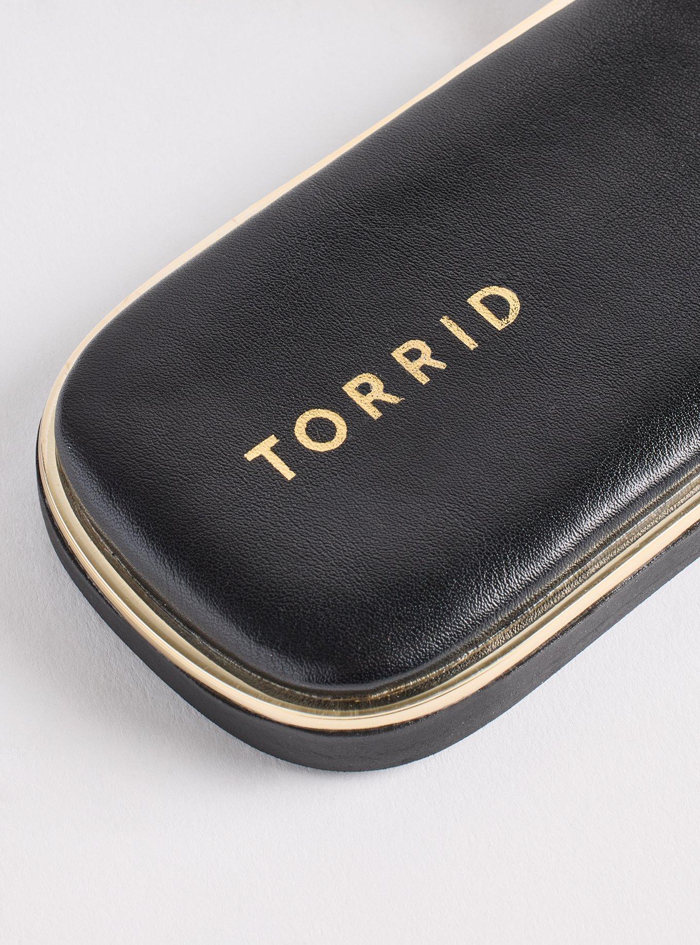 Criss-Cross Metal Trim Slide (WW), BLACK, alternate