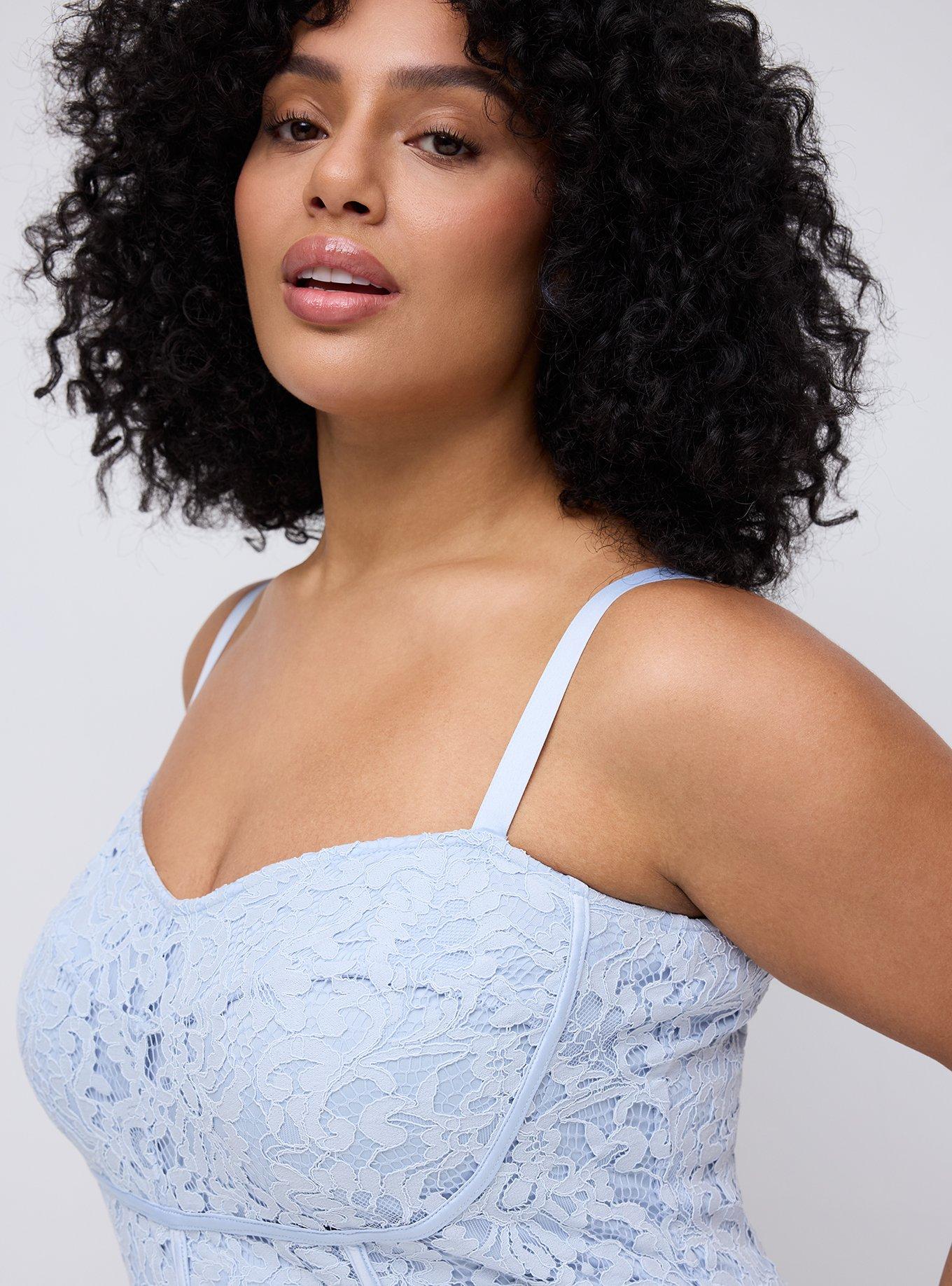 Studio Lace Corset Maxi Dress, HEATHER, alternate