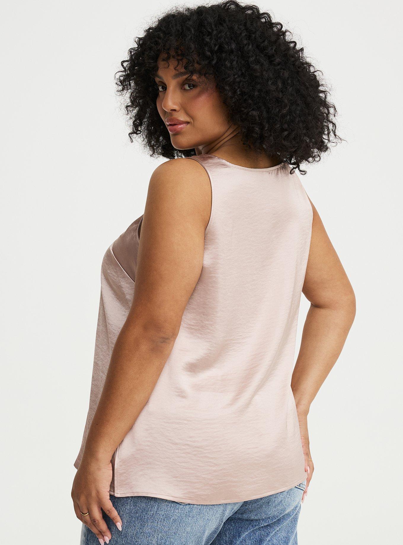 Satin Scoop Tank, MUSHROOM, alternate