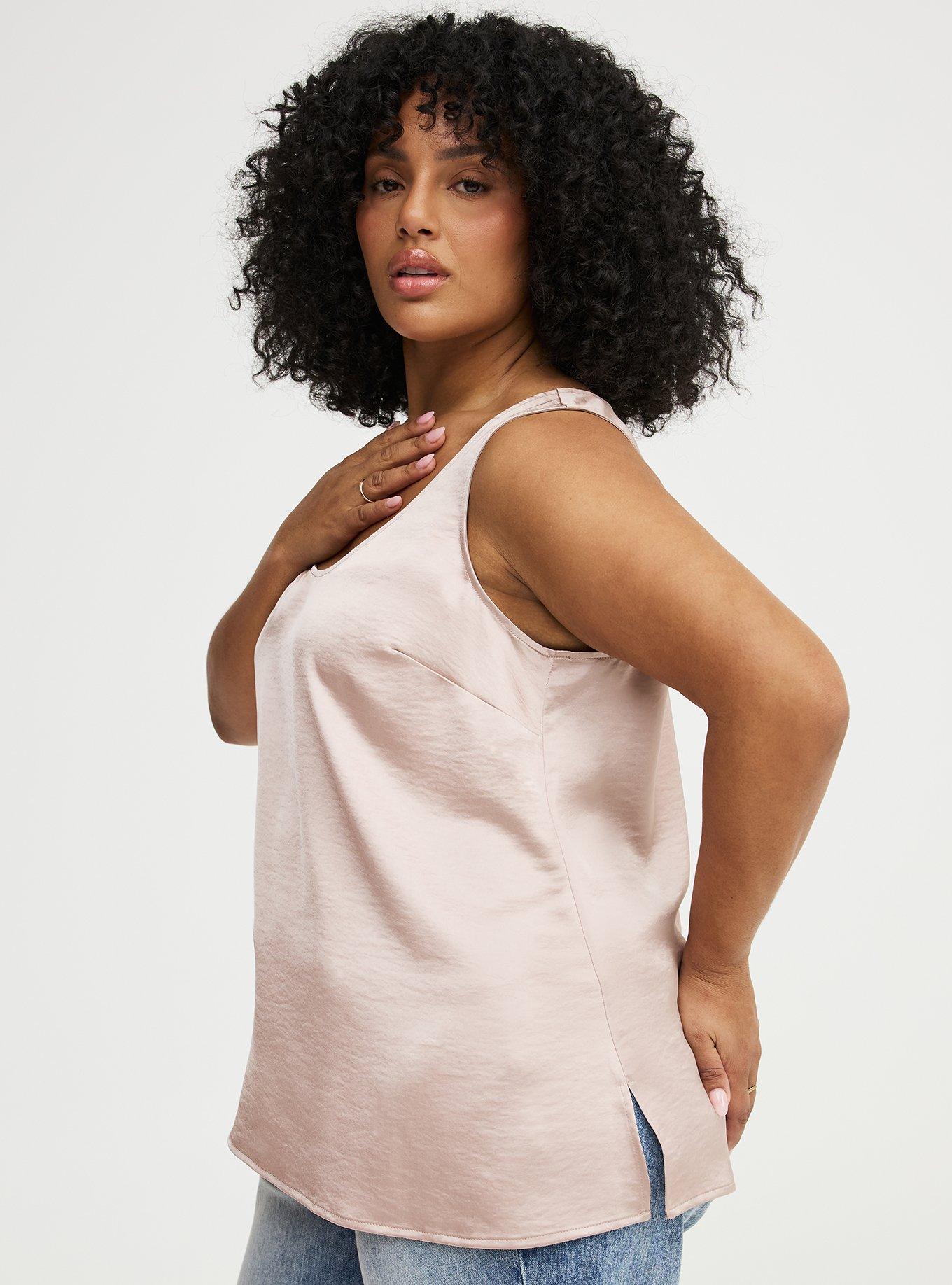 Satin Scoop Tank, MUSHROOM, alternate