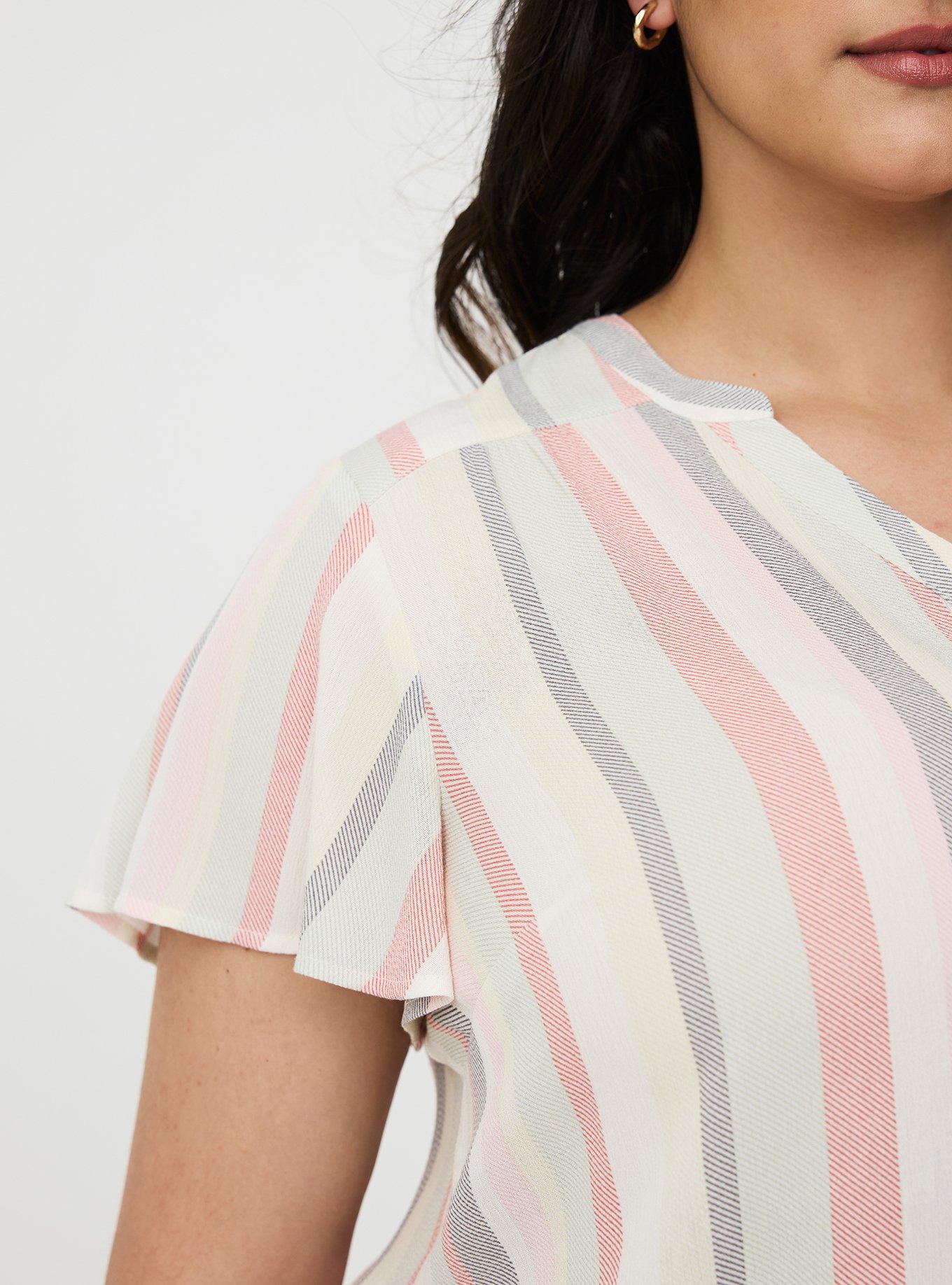 Harper Crinkle Gauze Pullover Top, OBVIOUSLY STRIPE MULTI, alternate