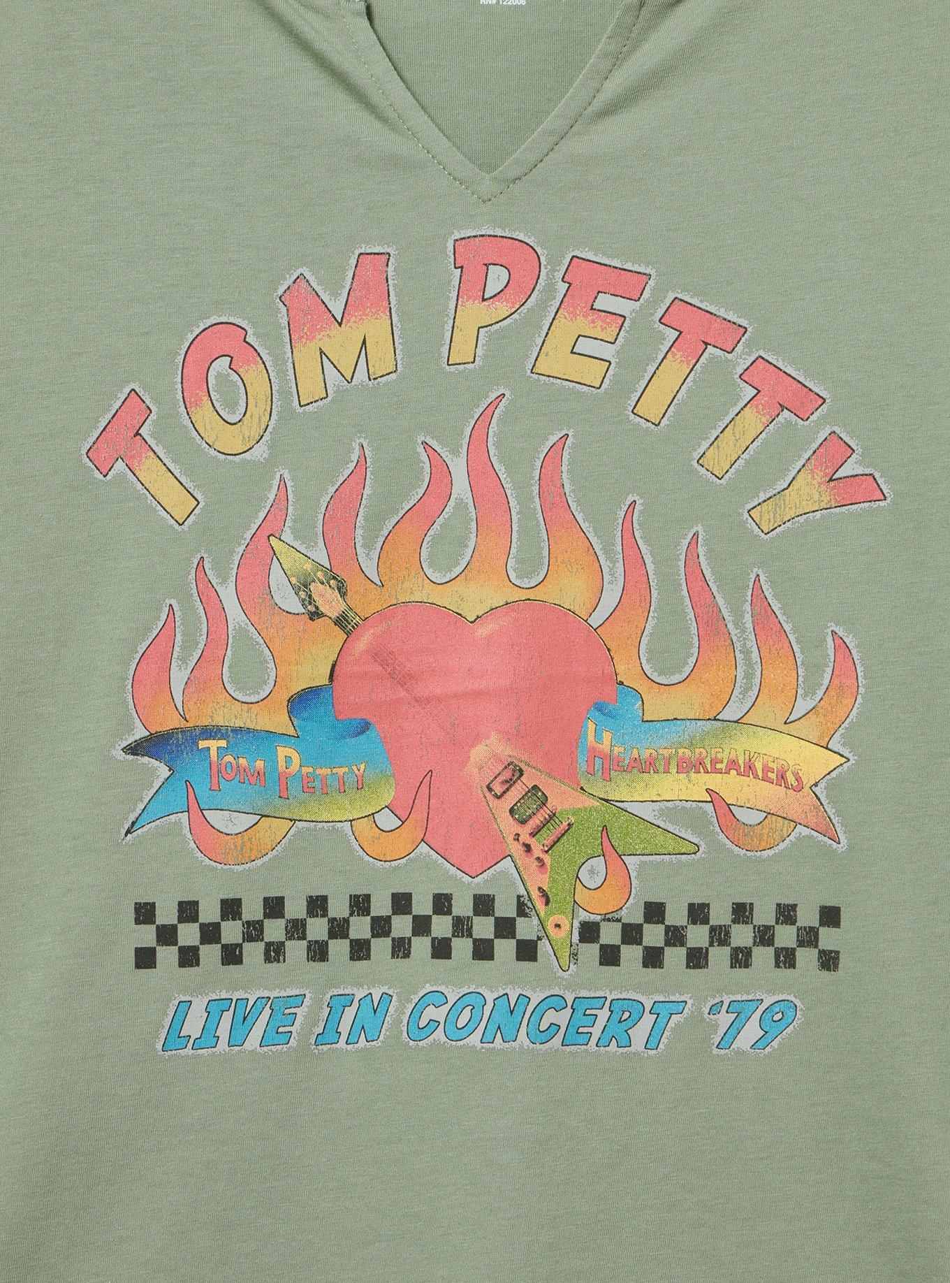 Tom Petty Classic Cotton Notch Tee, TOM PETTY HEART HEDGE GREEN, alternate