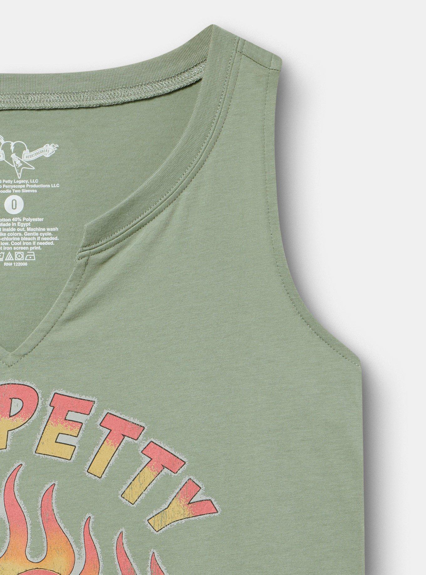 Tom Petty Classic Cotton Notch Tee, TOM PETTY HEART HEDGE GREEN, alternate