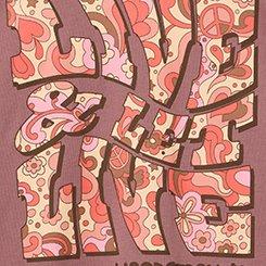 Woodstock Relaxed Cotton Crew Tee, WOODSTOCK LET LIVE ROSE TAUPE, swatch