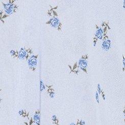 LoveSick Mesh Flyaway Top, ROSA SPRIGS FLORAL BLUE, swatch