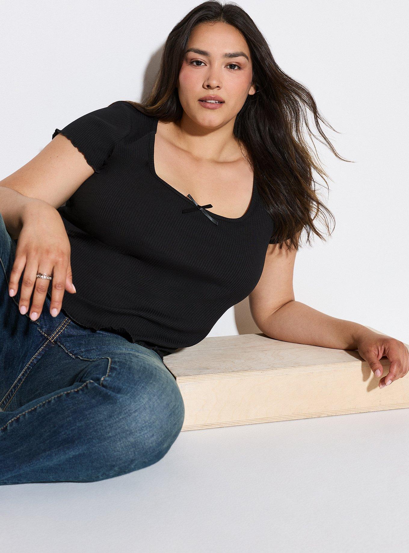 LoveSick Baby Tee, DEEP BLACK, alternate