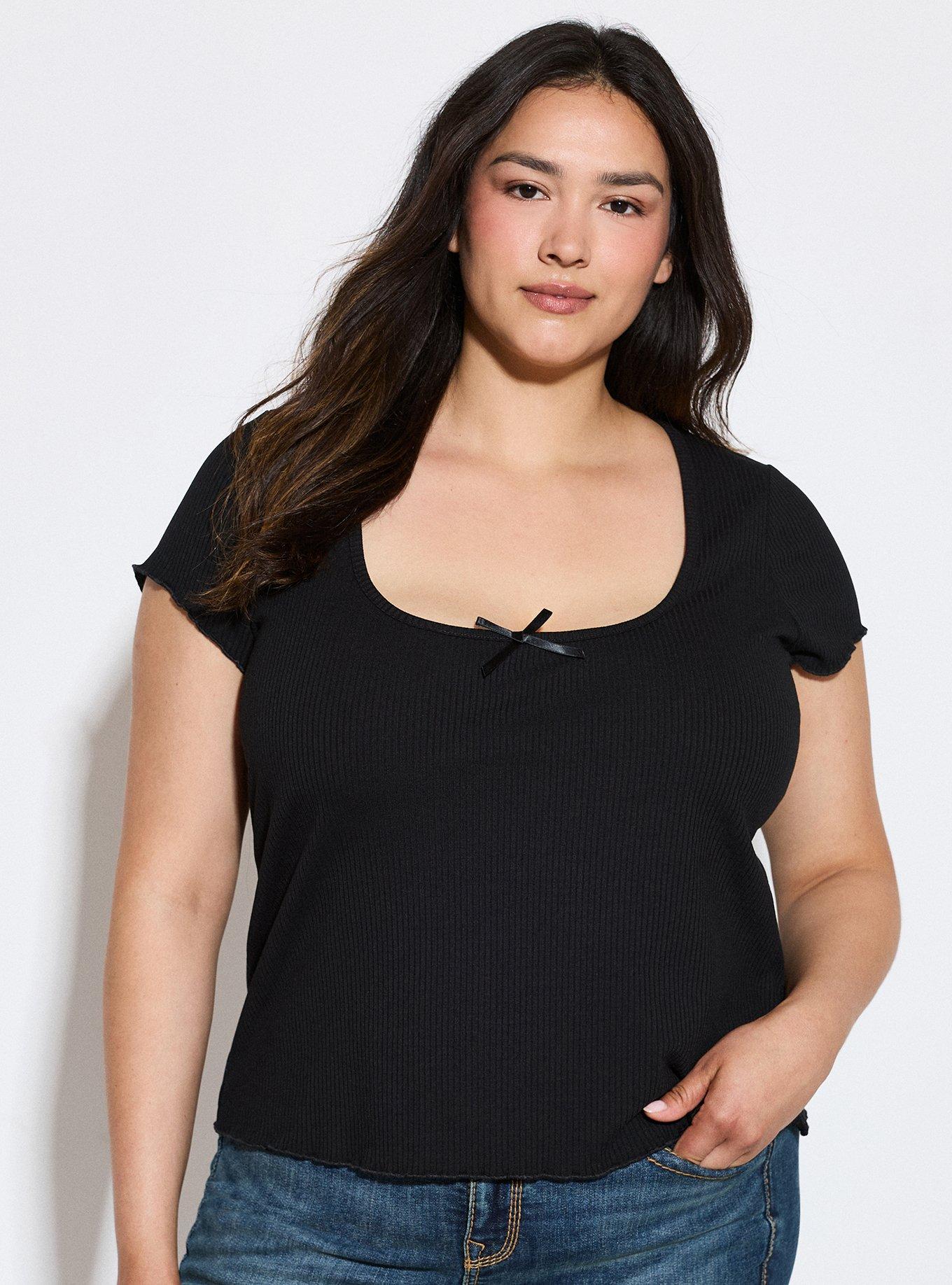 LoveSick Baby Tee, DEEP BLACK, hi-res