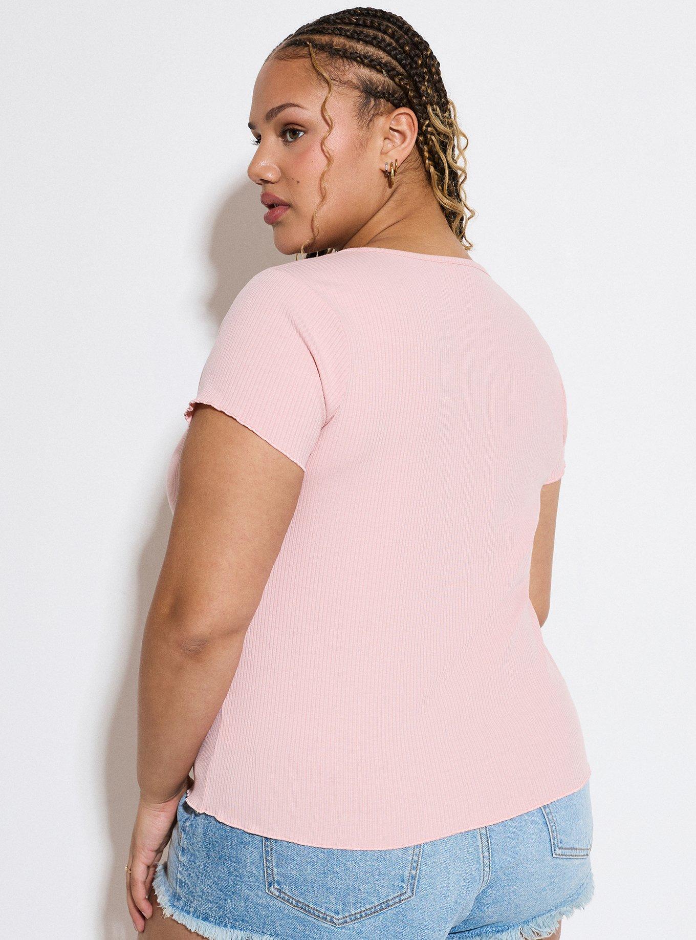 LoveSick Baby Tee, SILVER PINK, alternate