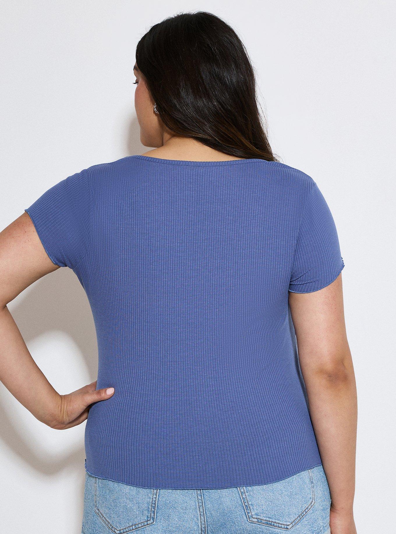 LoveSick Baby Tee, GRAY BLUE, alternate