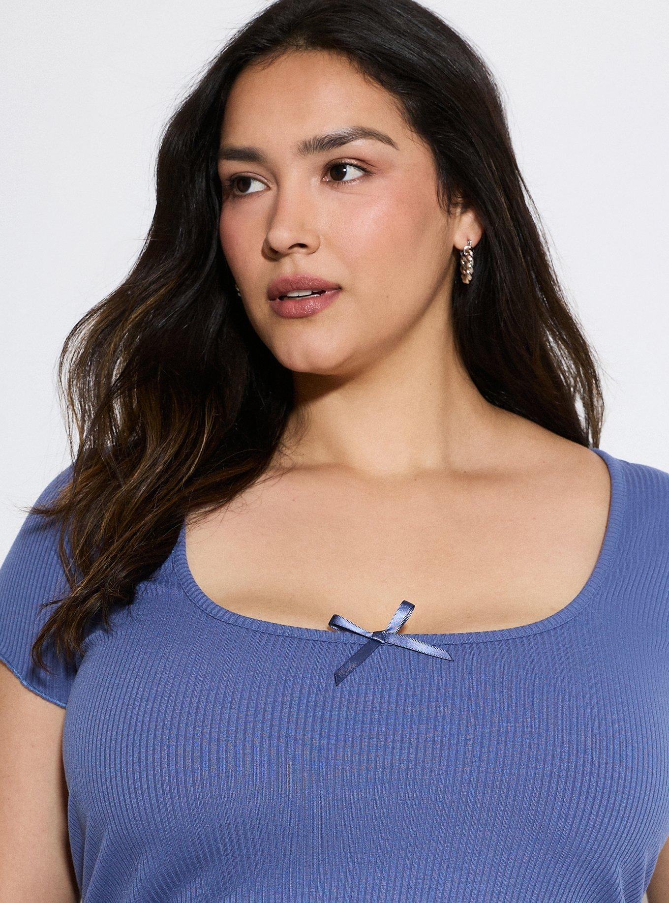 LoveSick Baby Tee, GRAY BLUE, alternate