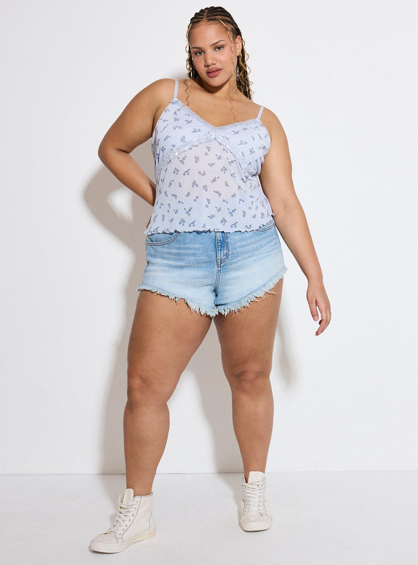 LoveSick Mesh Cami, ROSA SPRIGS FLORAL BLUE, alternate