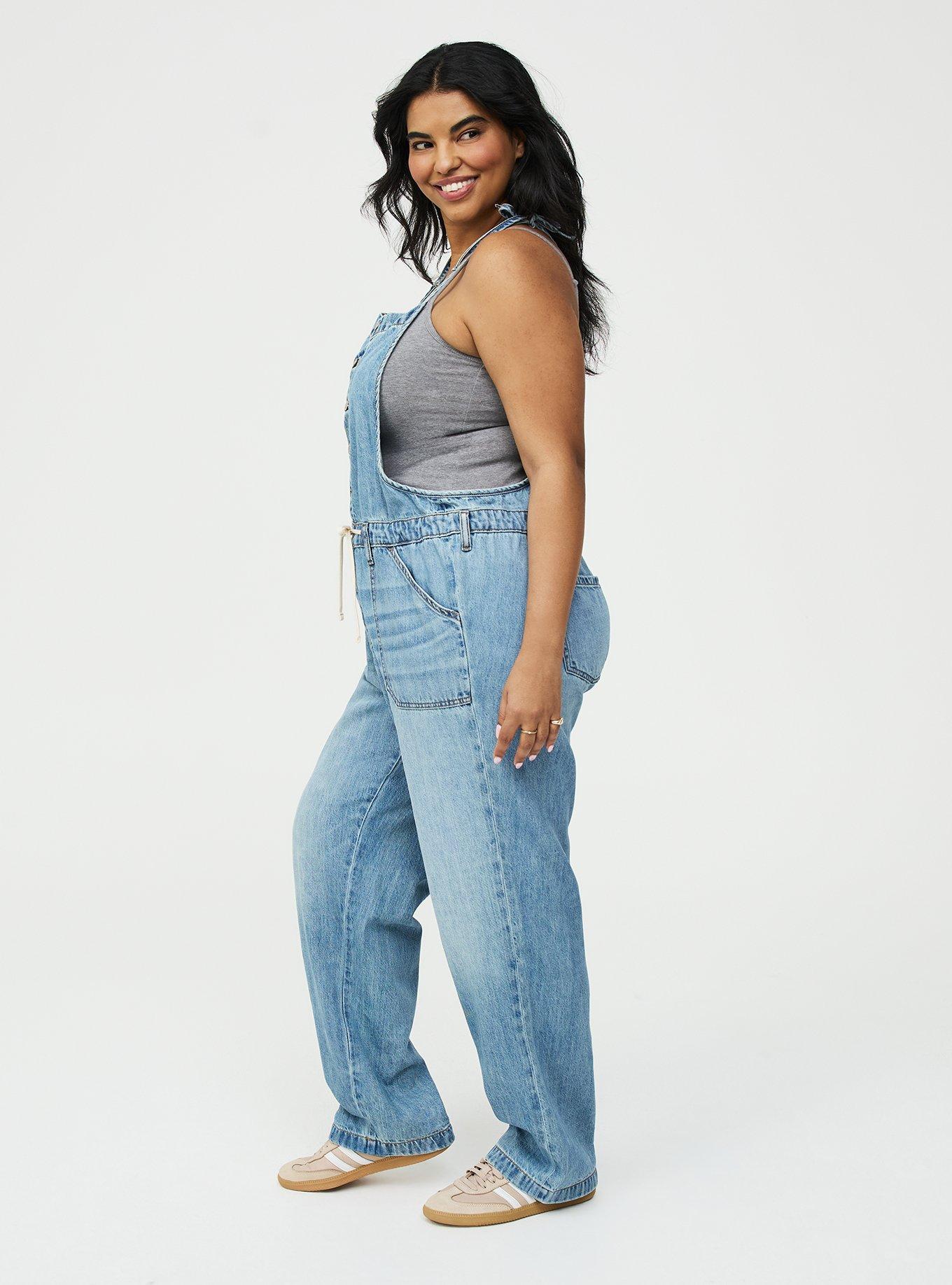 Button-Front Denim Overall, TOPSAIL, alternate