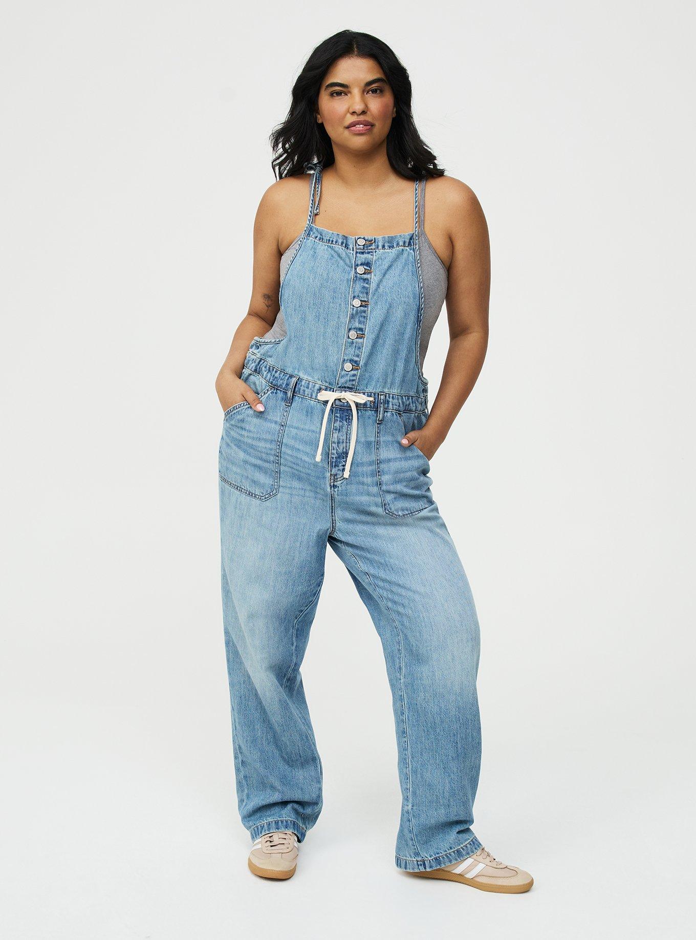 Button-Front Denim Overall, TOPSAIL, hi-res