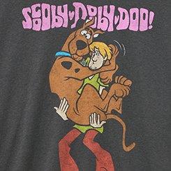 Scooby Doo Relaxed Cotton Crew Tee, SCOOBY DOO VINTAGE BLACK, swatch