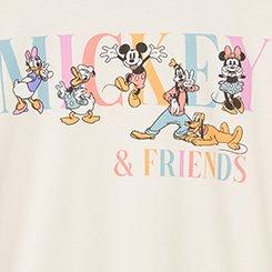 Disney Mickey & Friends Classic Cotton Ringer Tee, MICKEY N FRIENDS WHISPER WHITE, swatch