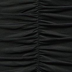 LoveSick Ruched Midi Skirt, DEEP BLACK, swatch