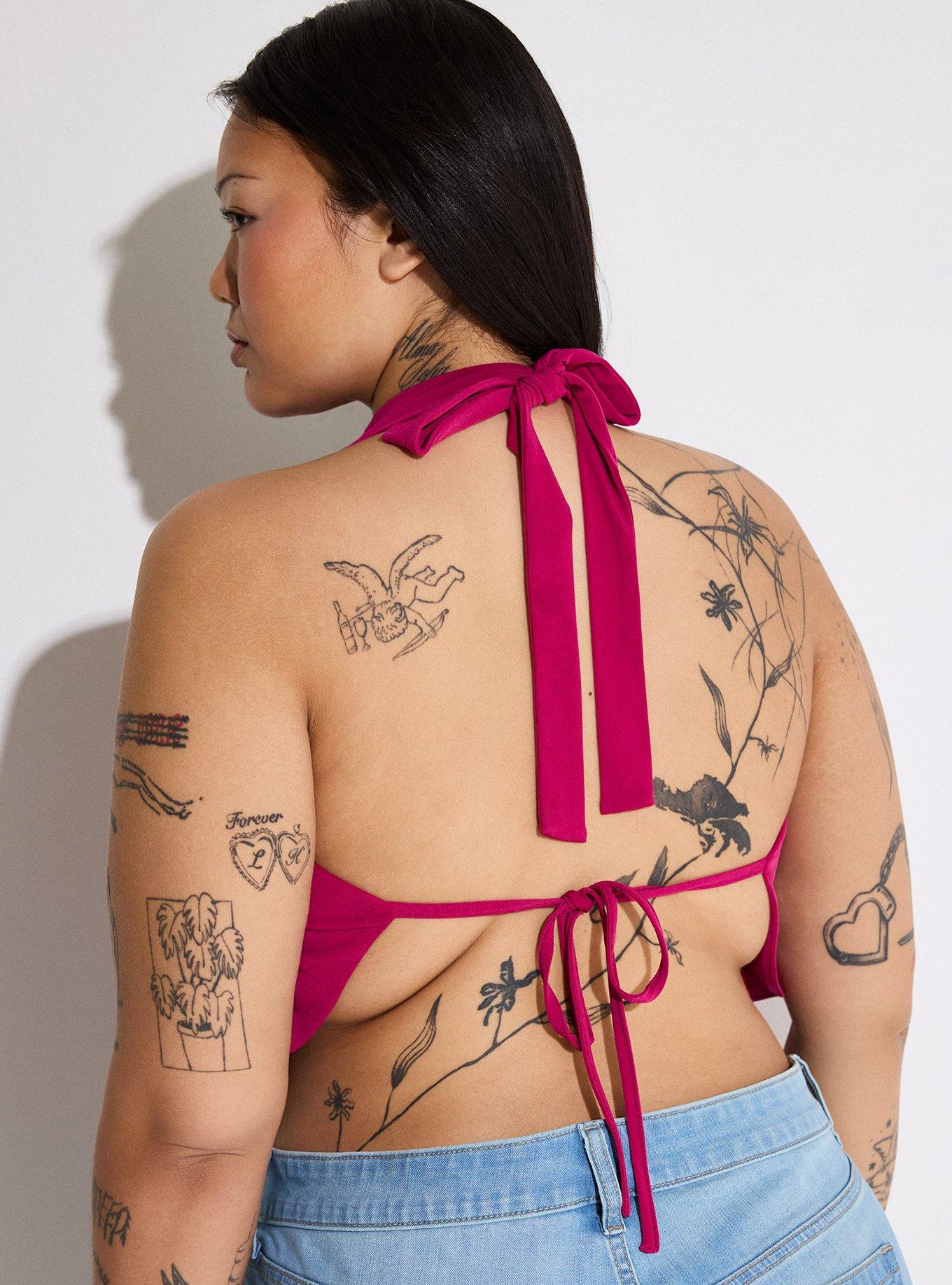 LoveSick Cowl Neck Halter Top, SANGRIA, alternate