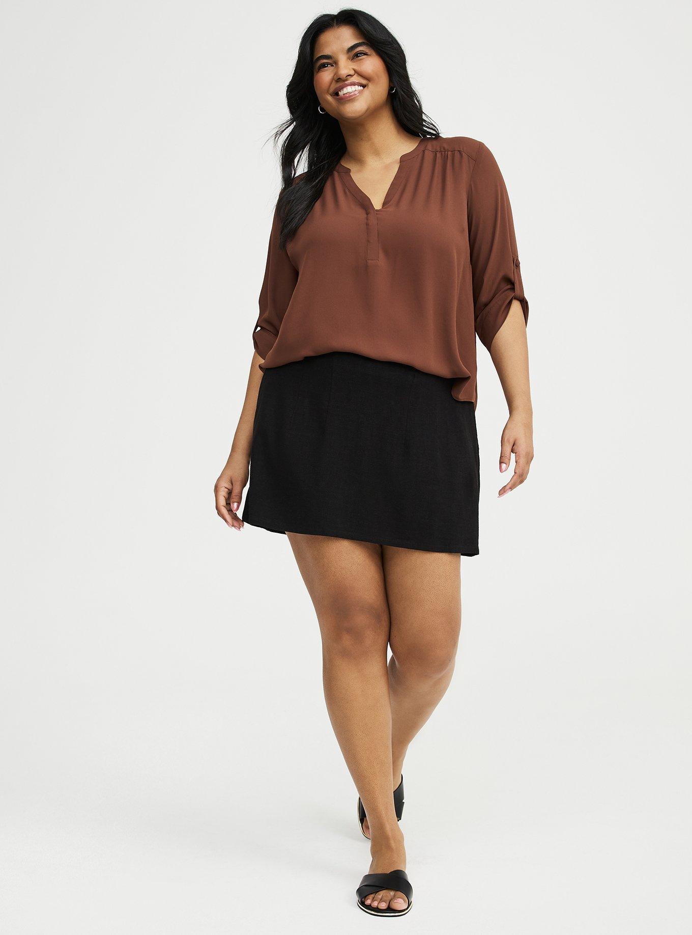 High-Rise Skort, DEEP BLACK, alternate