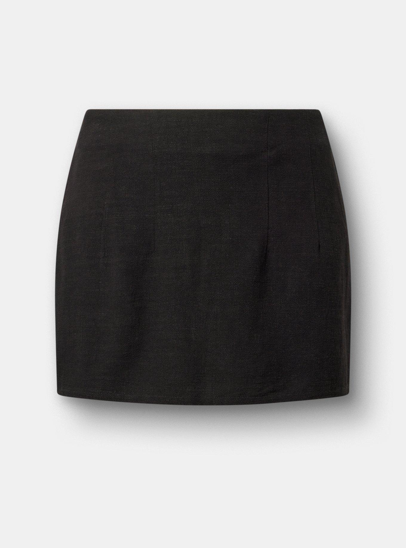 High-Rise Skort, DEEP BLACK, hi-res