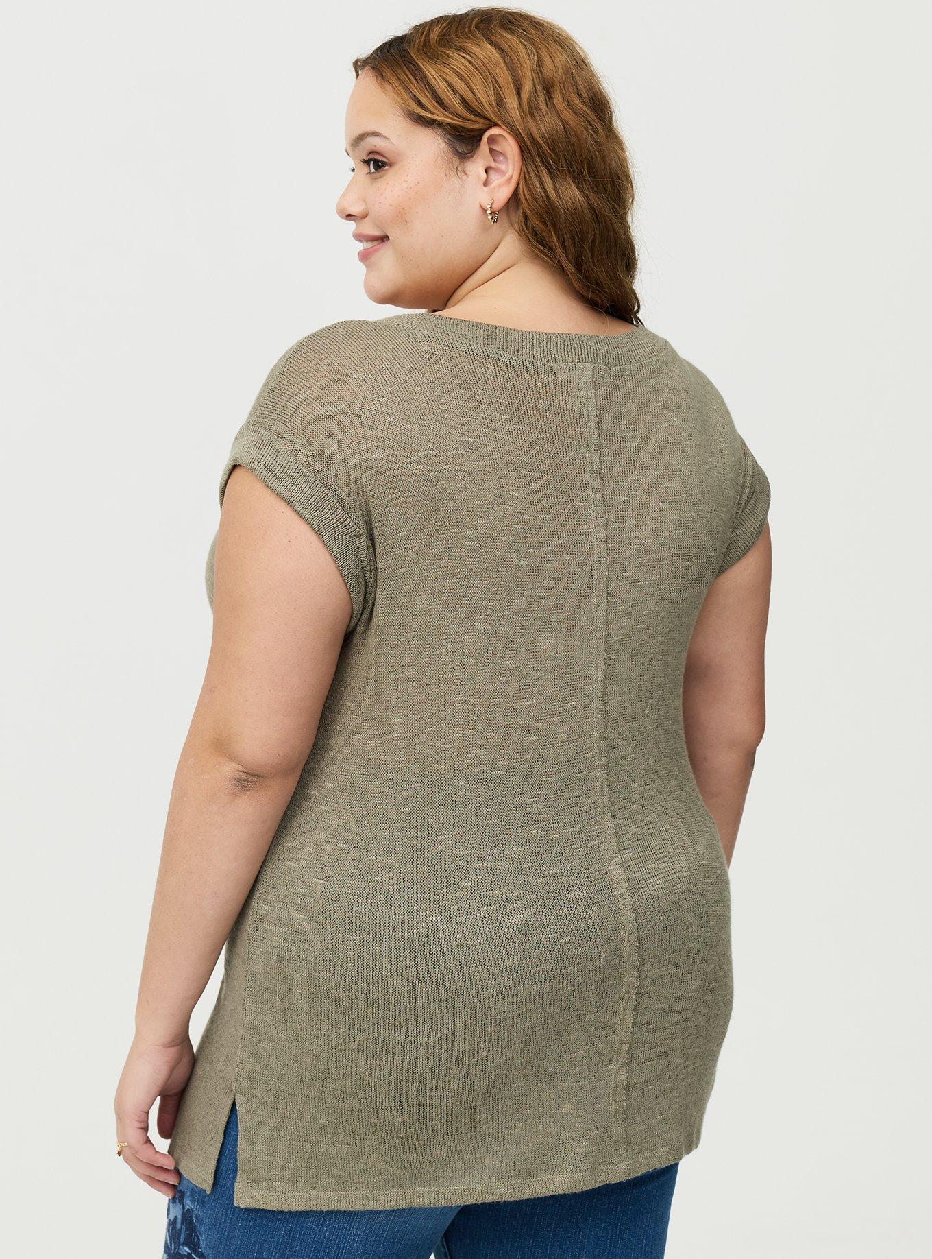 Festi Sleeveless Dolman Tee, VETIVER, alternate