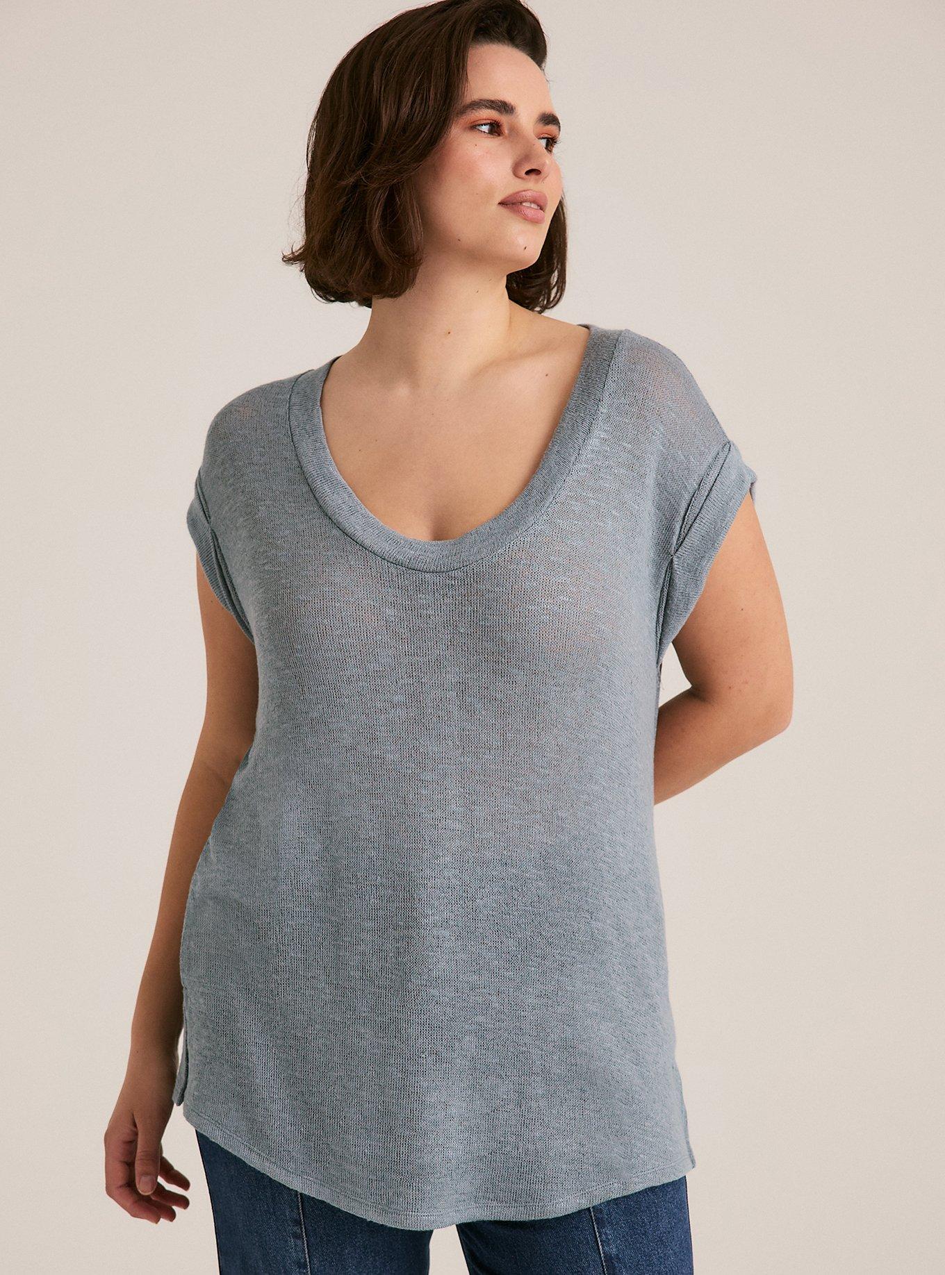 Plus Size Festi Sleeveless Dolman Tee, ARONA, hi-res