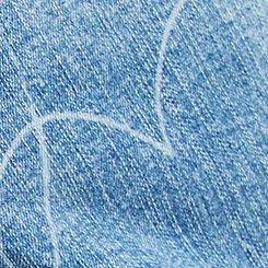 Denim Hearts Modern Trucker Jacket, DESTRUCTED HEART LASER, swatch