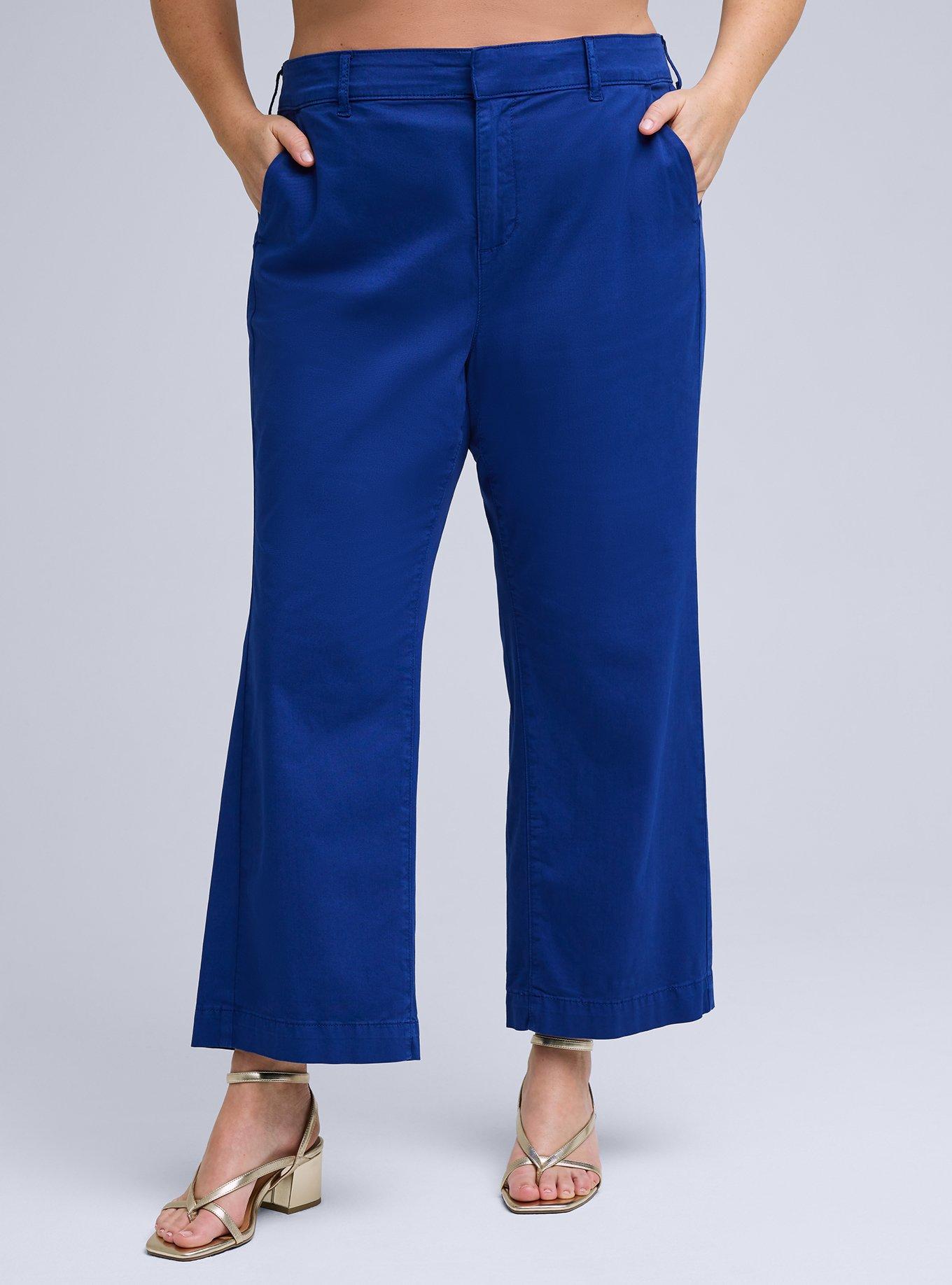 Belle Isle High Rise Kick Flare Crop Trouser, SODALITE BLUE, alternate