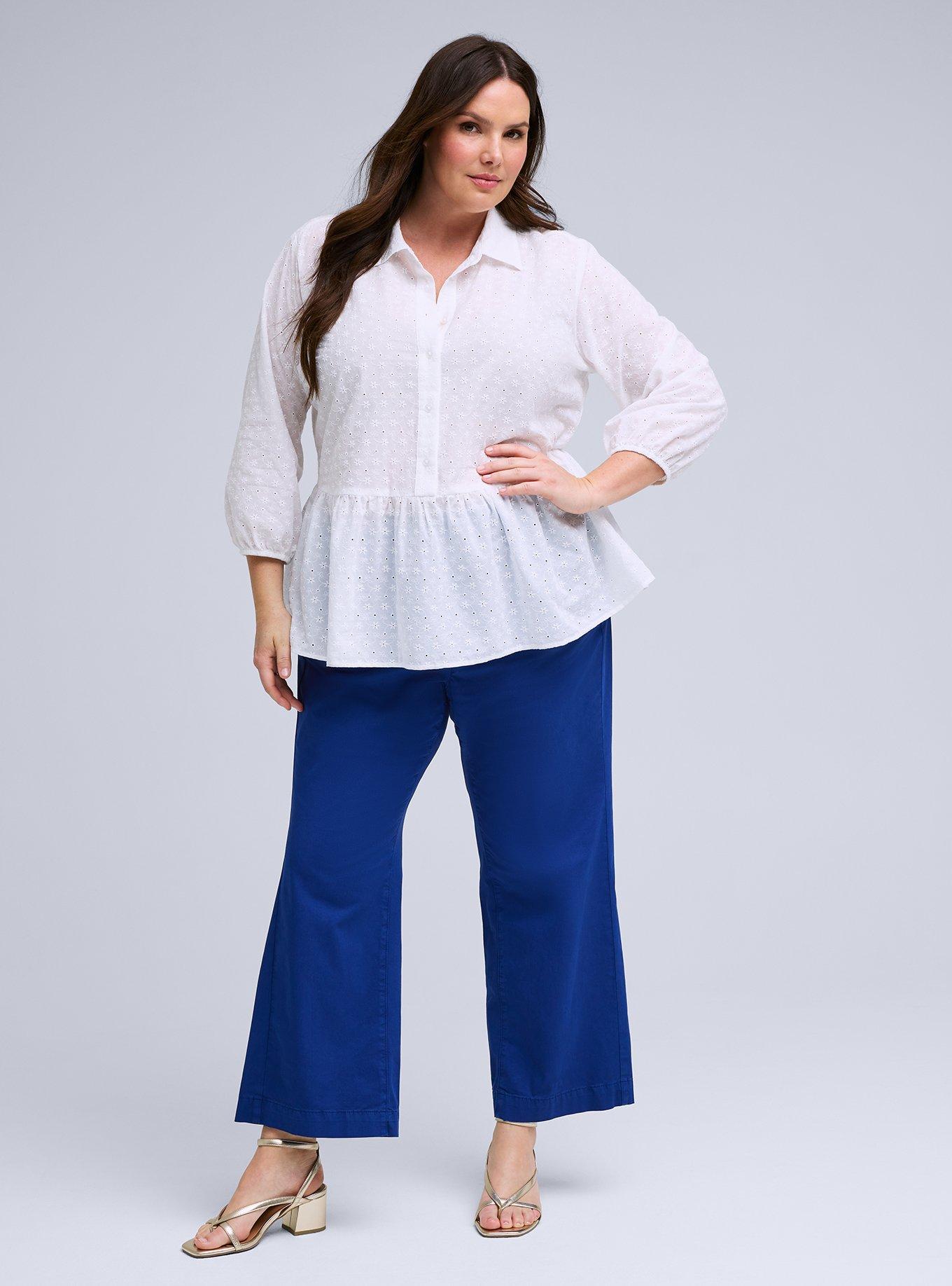 Belle Isle High Rise Kick Flare Crop Trouser, SODALITE BLUE, alternate
