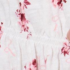 LoveSick Cap Sleeve Smocked Top, HELENA FLORAL PINK, swatch