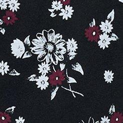 LoveSick Ruffle Hem Crop Pullover, NETTIE FLORAL BLACK, swatch