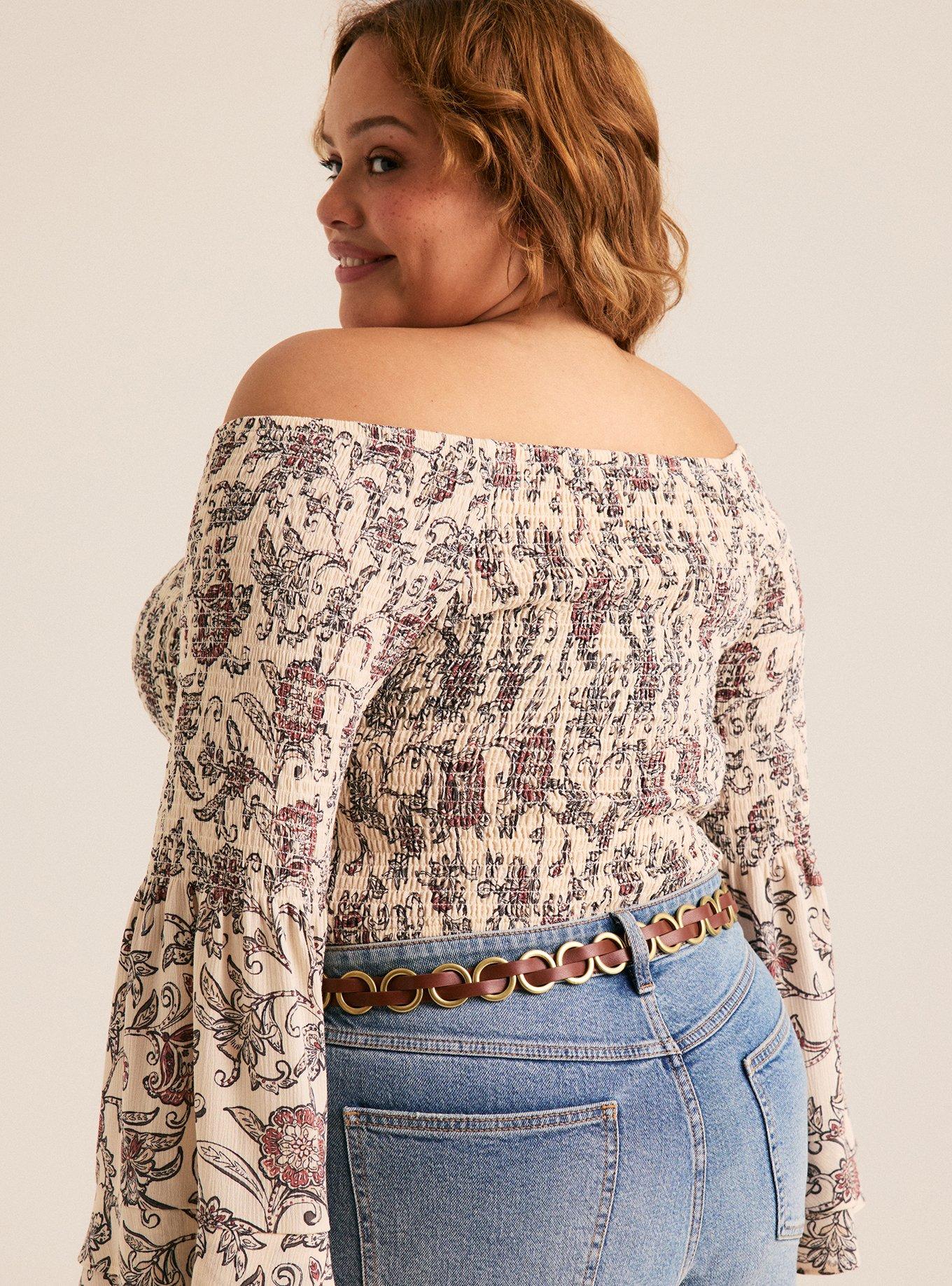 Multi-Ring Denim Belt, BROWN, alternate