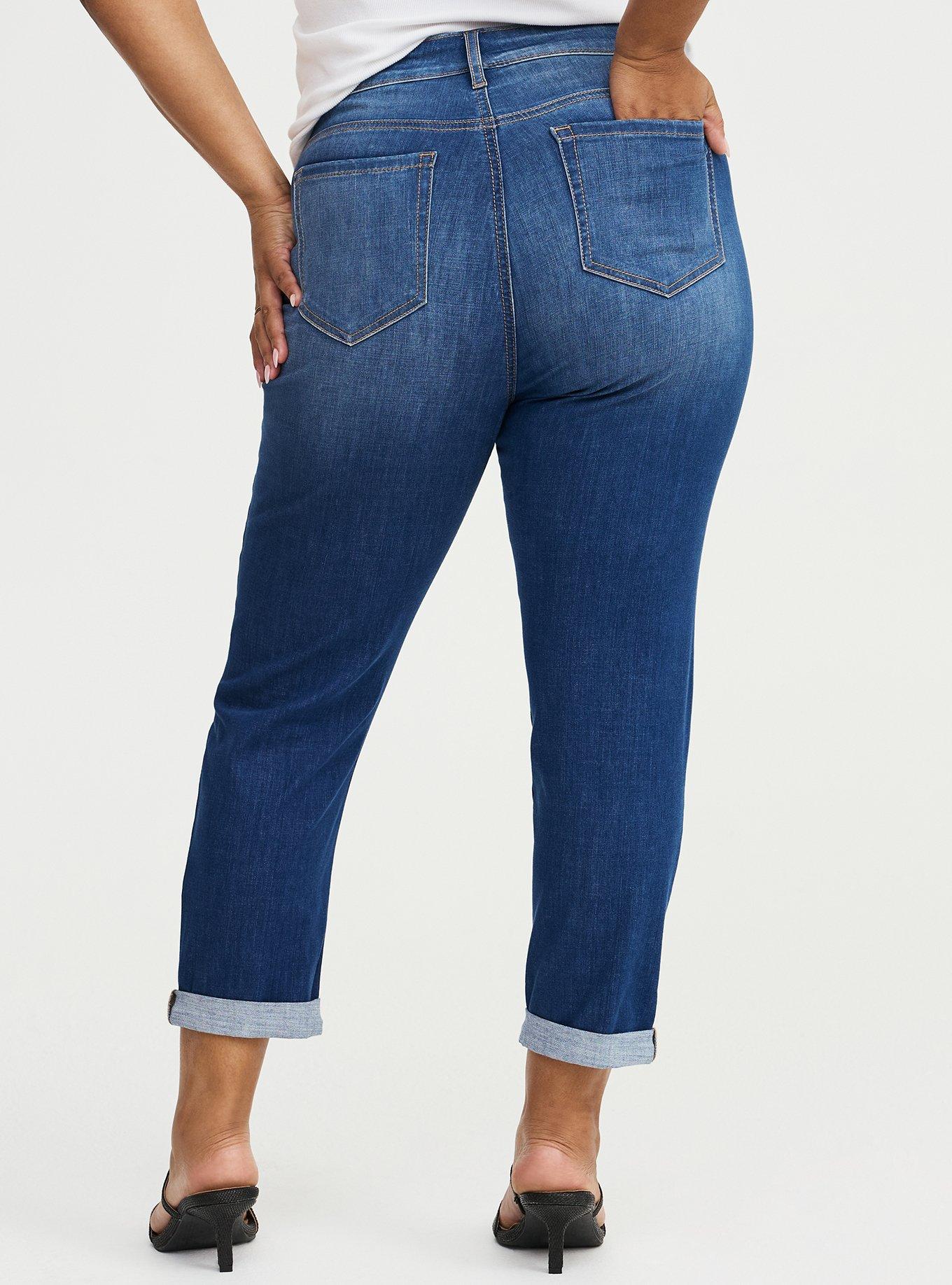 Crop Perfect High-Rise Boyfriend Jean, BLUE 23, alternate