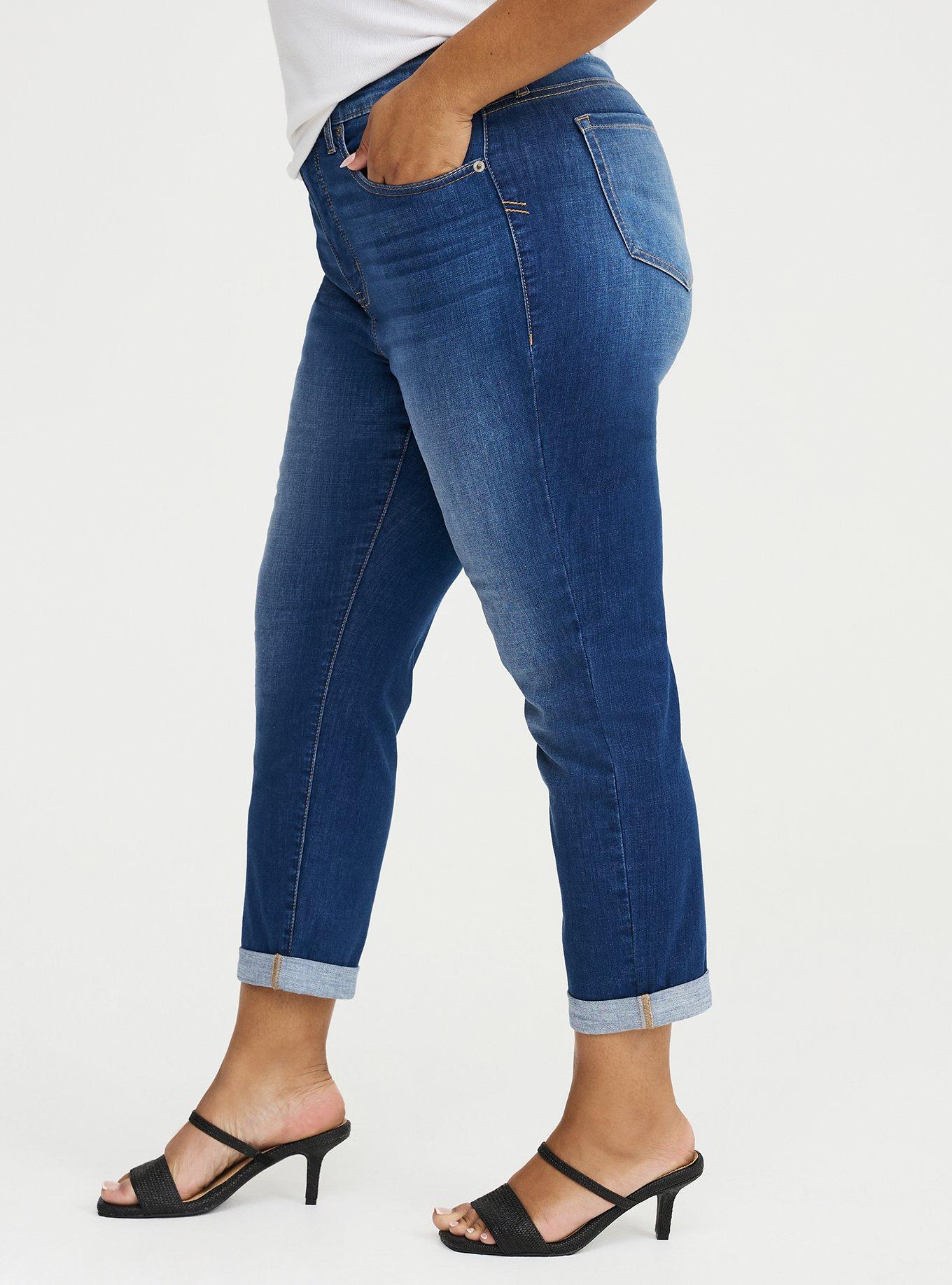 Crop Perfect High-Rise Boyfriend Jean, BLUE 23, alternate
