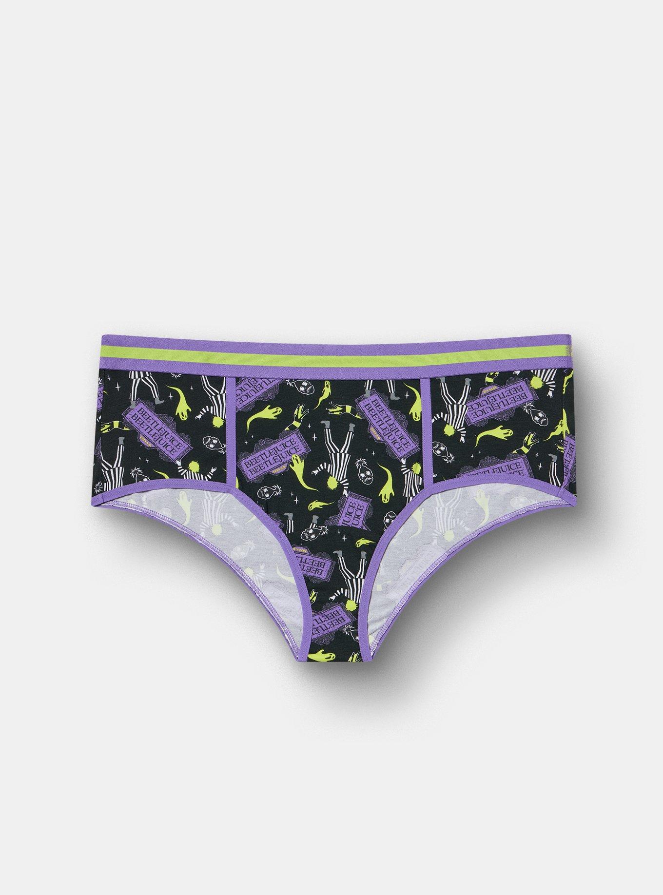 Beetlejuice Mid-Rise Cotton Cheeky Panty, MULTI, hi-res