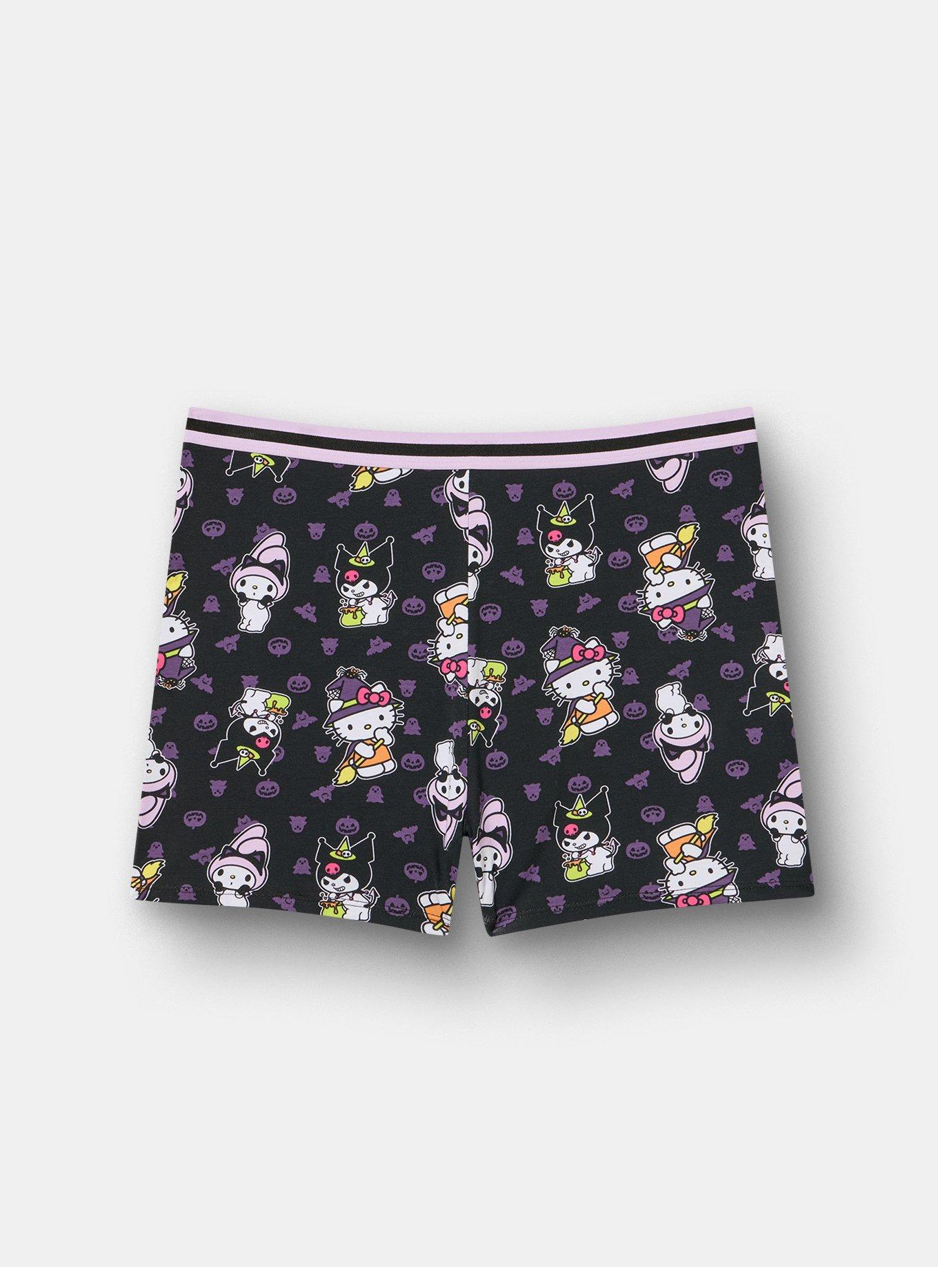 My Melody & Kuromi High-Rise Cotton Shortie Panty, MULTI, hi-res