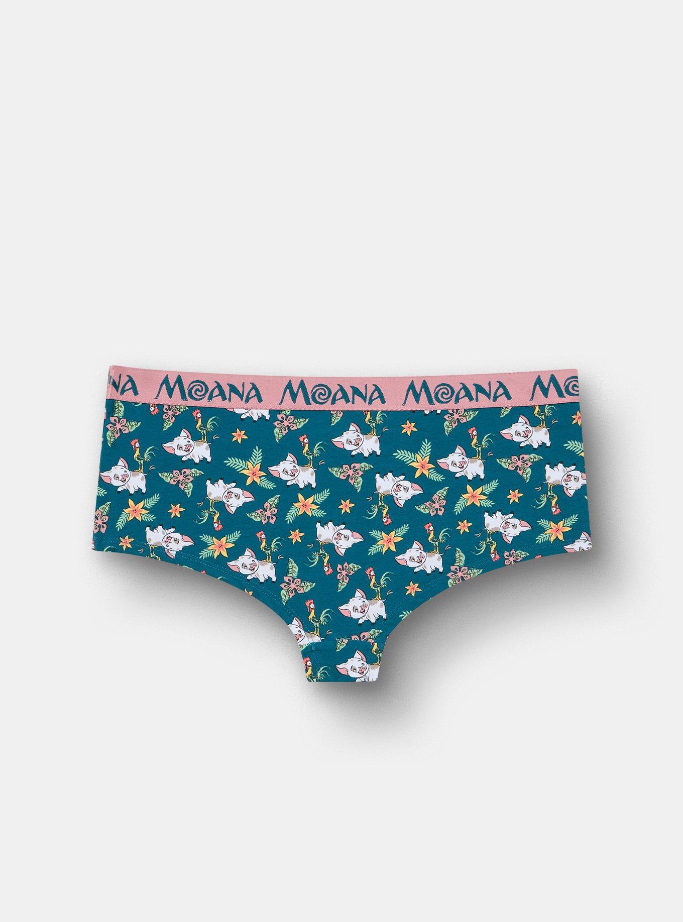 Moana Mid-Rise Cotton Boyshort Panty, MULTI, alternate