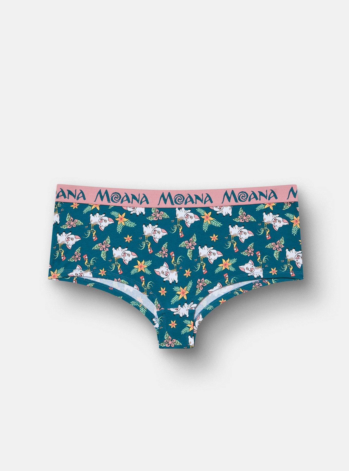 Moana Mid-Rise Cotton Boyshort Panty, MULTI, hi-res