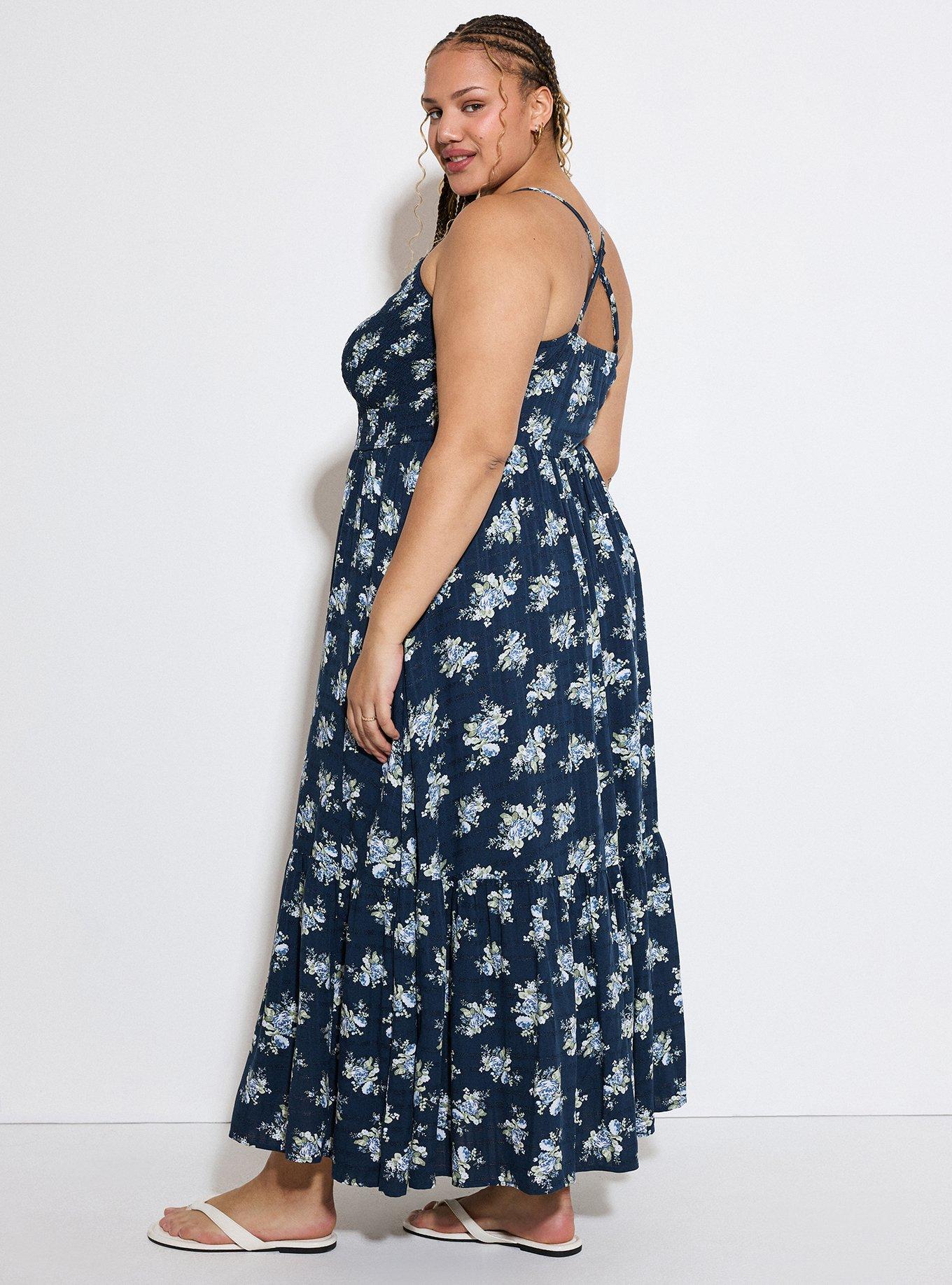 Lovesick Tiered Maxi Dress, LIGHT FLORALS NAVY, alternate