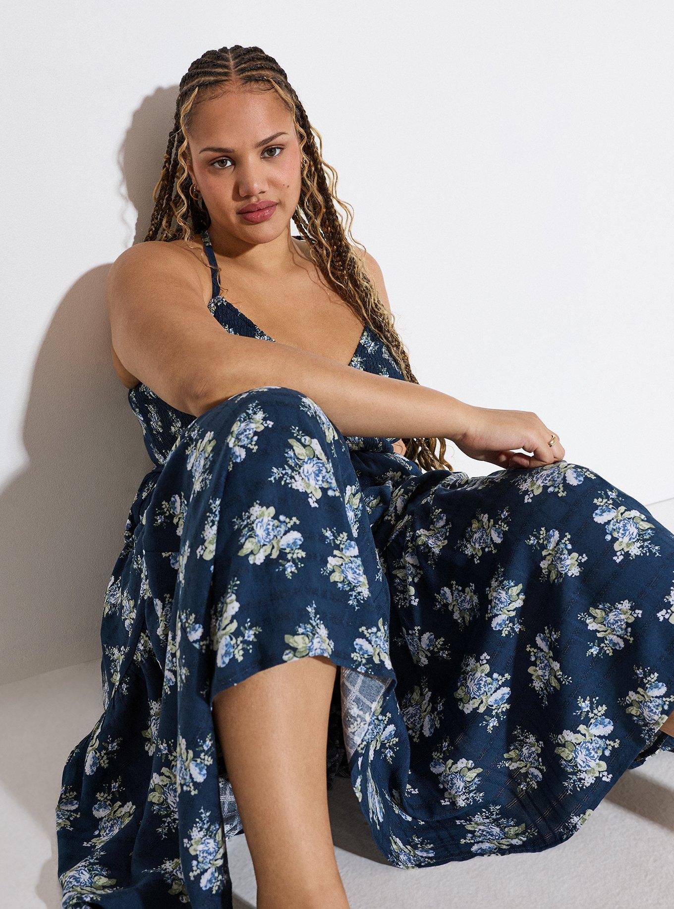 Lovesick Tiered Maxi Dress, LIGHT FLORALS NAVY, alternate