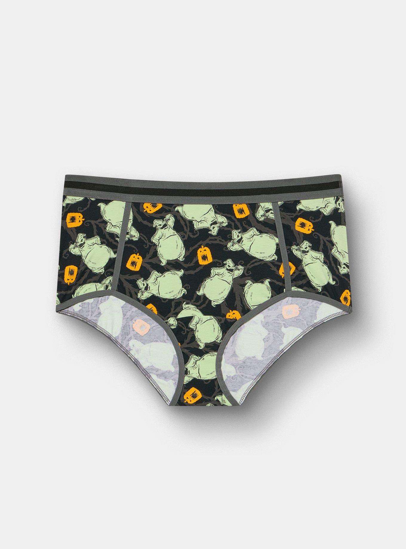 Oogie Boogie Mid-Rise Cotton Brief, MULTI, hi-res