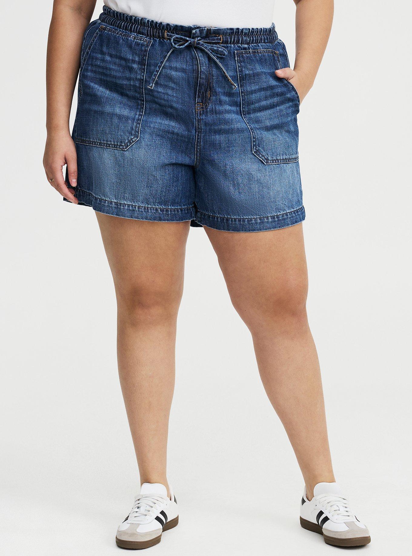 5'' High-Rise Lightweight Denim Short, FREEBOARD, alternate