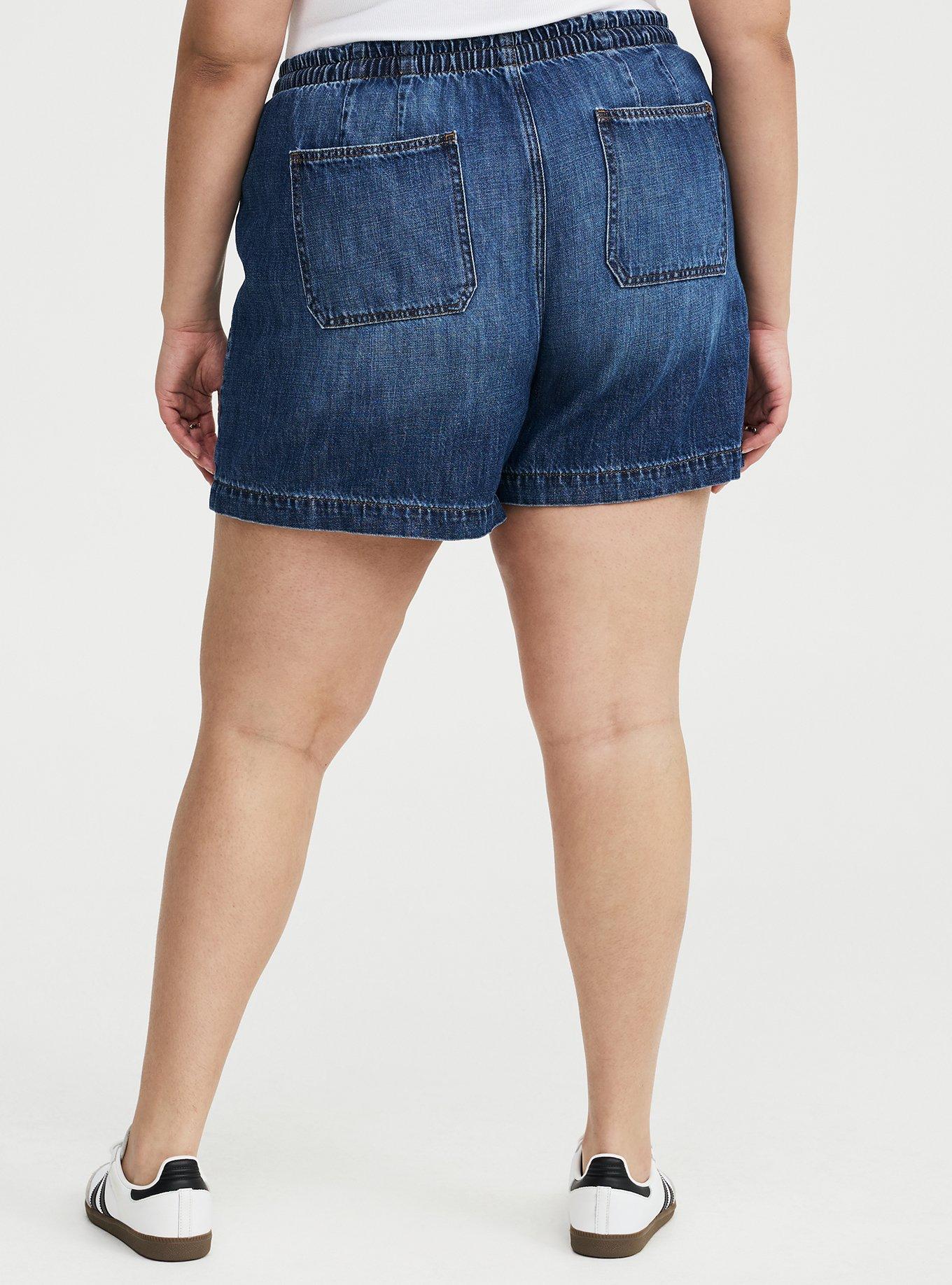 5'' High-Rise Lightweight Denim Short, FREEBOARD, alternate