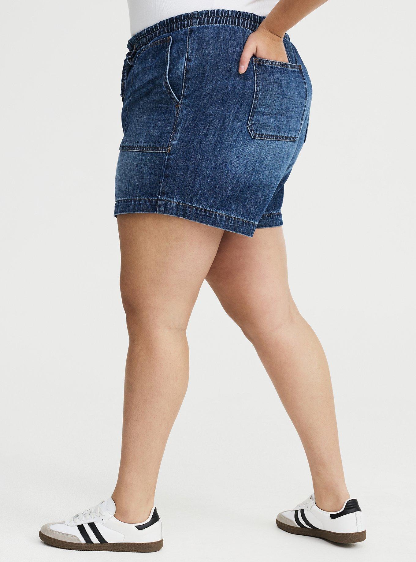 5'' High-Rise Lightweight Denim Short, FREEBOARD, alternate
