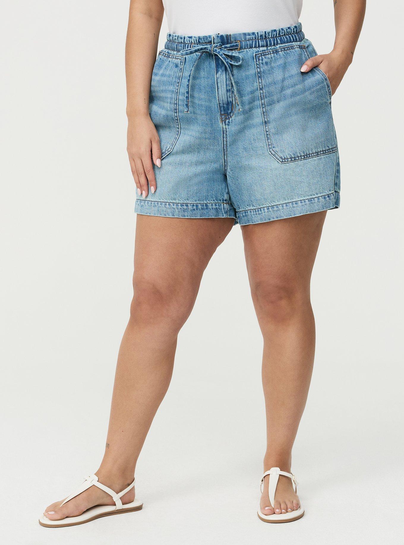 5'' High-Rise Lightweight Denim Short, SKIPPER, alternate