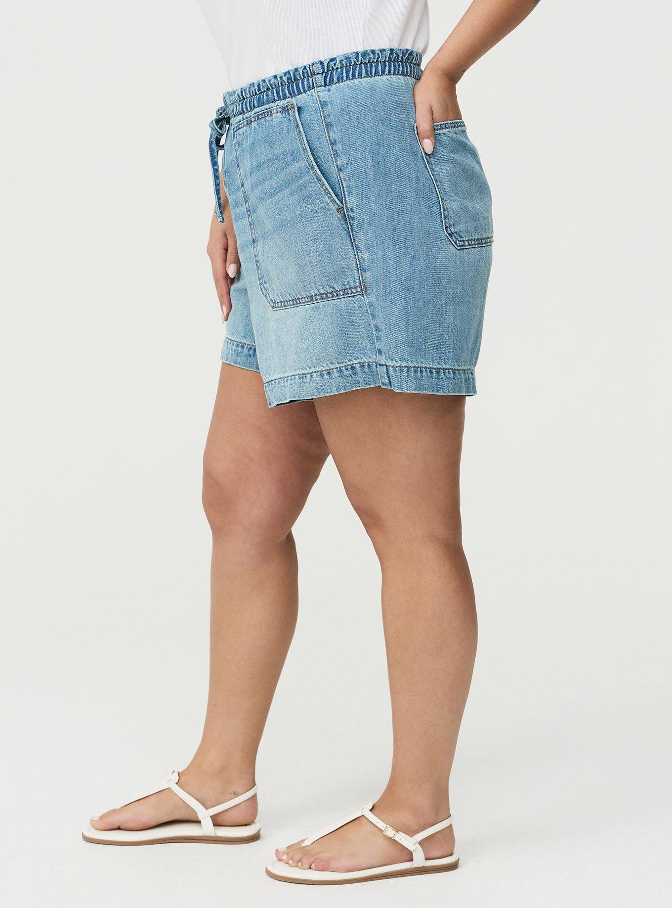 5'' High-Rise Lightweight Denim Short, SKIPPER, alternate