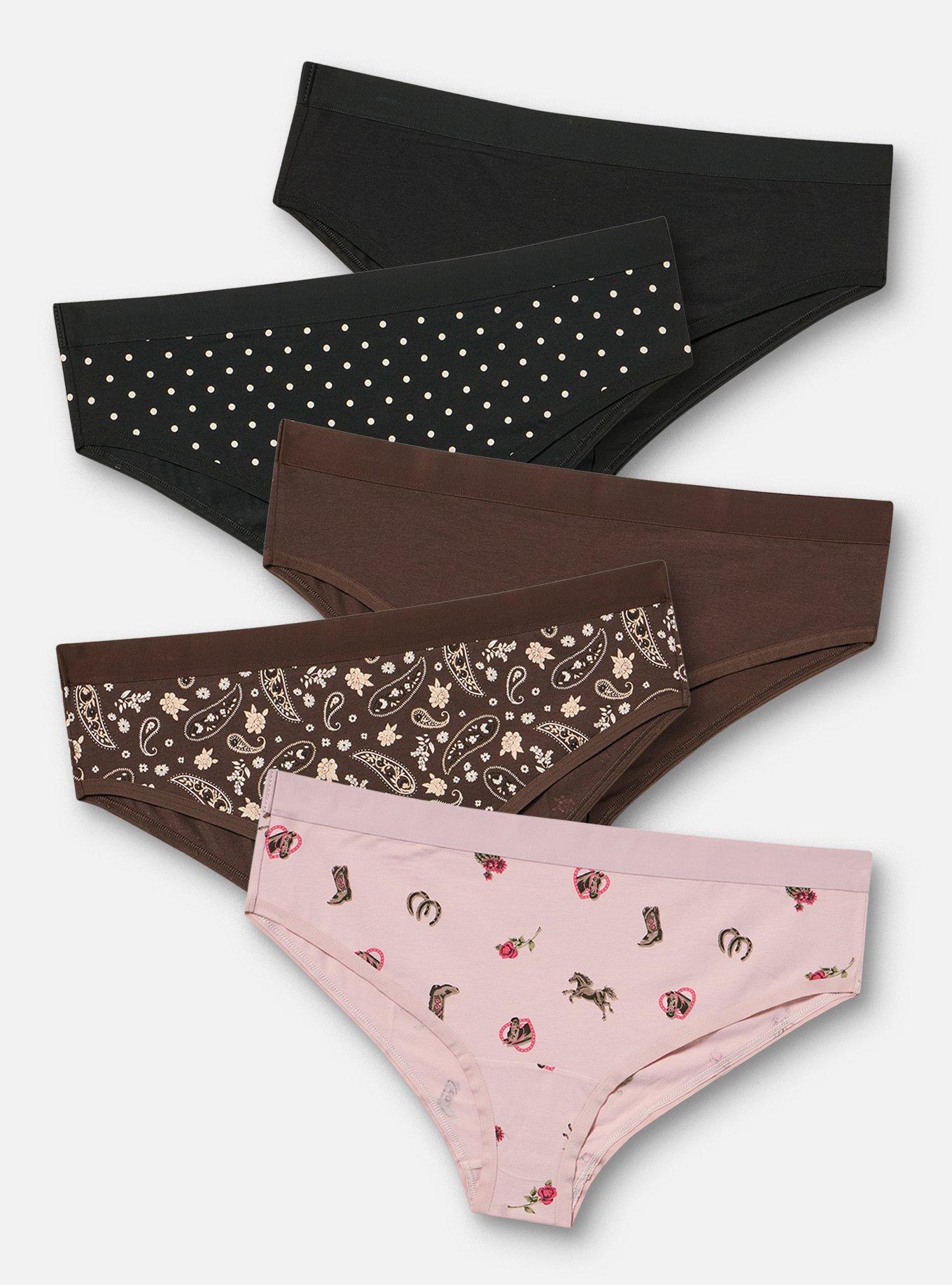 5-Pack Cotton Cheeky Panty, MULTI, hi-res