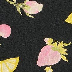 Cotton Mid-Rise Lace Trim Brief Panty, BOP CONVERSATIONAL BLACK, swatch