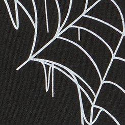 Cotton Mid-Rise Brief Panty, SPIDER WEBS BLACK, swatch