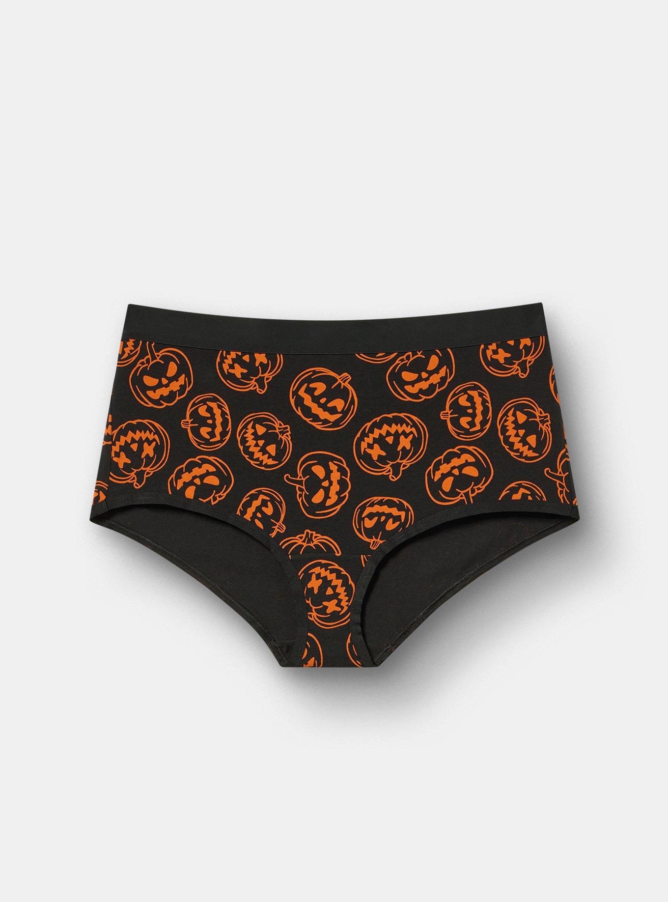 Cotton Mid-Rise Brief Panty, DARK PUMPKINS ORANGE, hi-res