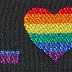 Love Logo Mid-Rise Cotton Boyshort Panty, RICH BLACK, swatch